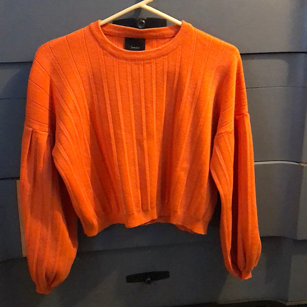 Lumiére Orange Longsleeve Crop Top size S